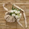 Wallet Bag in Ivory & Gold Flowers by Bonjour