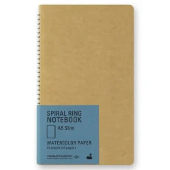 Watercolour Spiral Ring Notebook A5 Slim by Traveler's Company