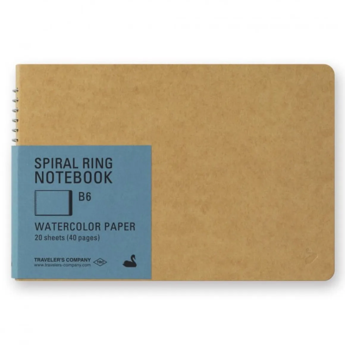 Watercolour Spiral Ring Notebook B6 Slim by Traveler's Company
