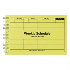 Weekly Schedule Undated in Neo Citron by Marks Inc.