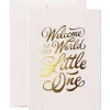 Welcome Little One Greetings Card in Powder Pink by Sean Tulgetsken for Card Nest