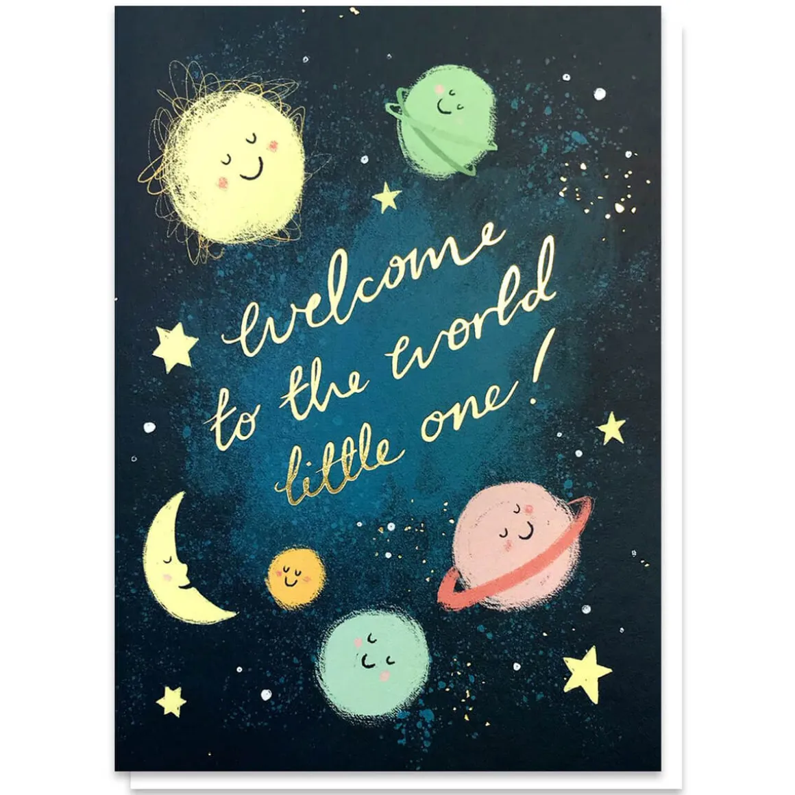 Welcome To The World Greetings Card by Stormy Knight