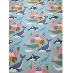 Whales Gift Wrap by Elena Essex for Earlybird Designs