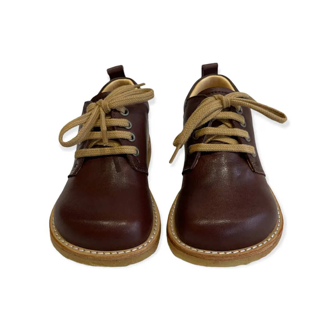 Wide Fit Lace Up Shoe in Angulus Brown by Angulus