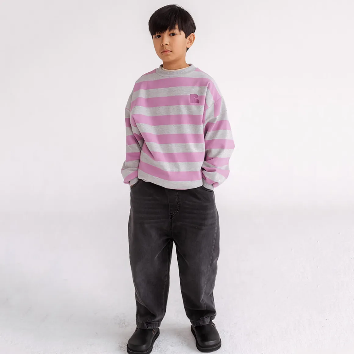 Wide Pant in Medium Grey by Repose AMS