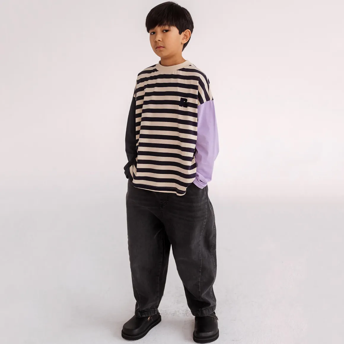 Wide Pant in Medium Grey by Repose AMS