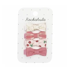 Wildflower Mini Bow Hair Clips by Rockahula