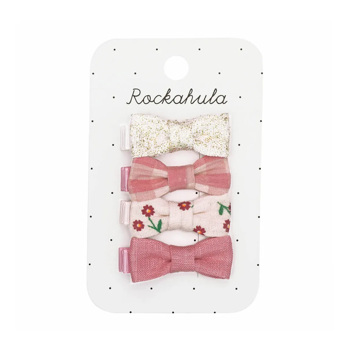 Wildflower Mini Bow Hair Clips by Rockahula