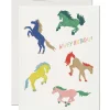 Wild Horses Birthday Greetings Card by Red Cap Cards