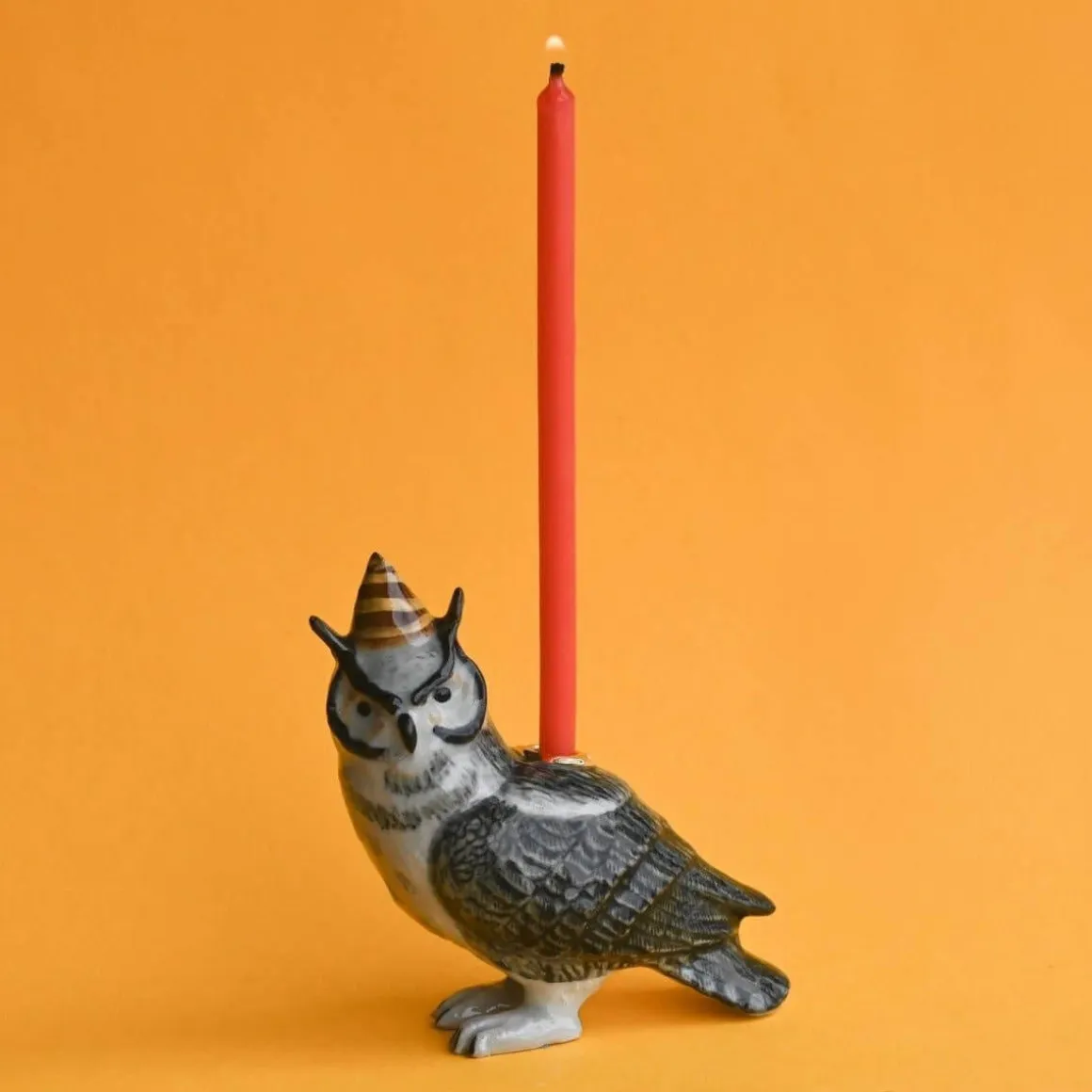 Wise Owl Ceramic Cake Topper by Camp Hollow