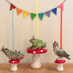 Wise Owl Ceramic Cake Topper by Camp Hollow