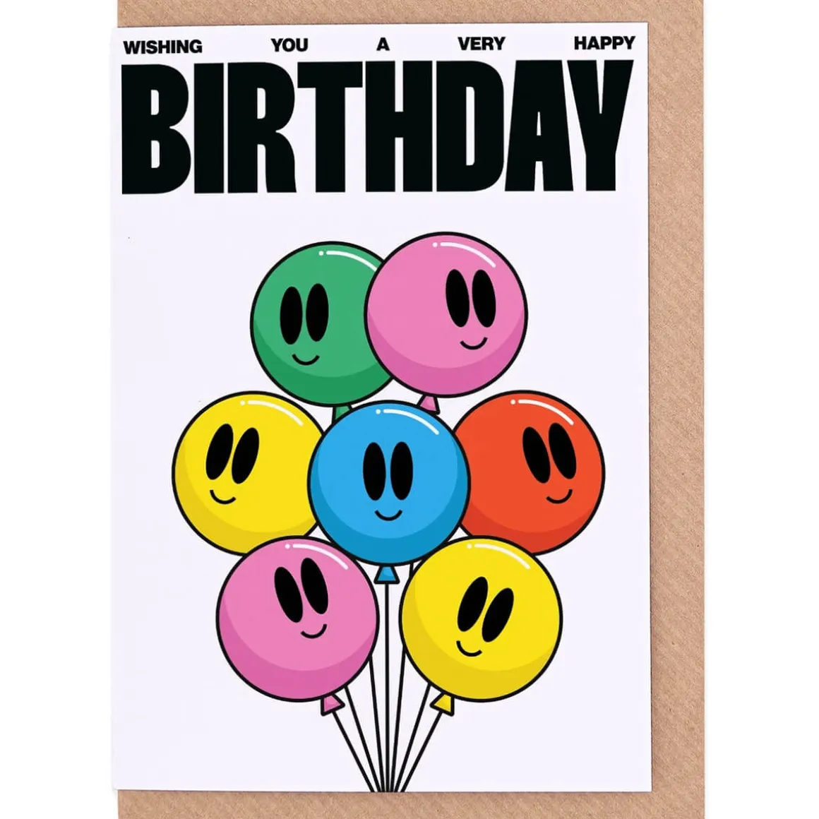 Wishing You A Happy Birthday Greetings Card by Evermade