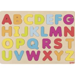 Wooden Alphabet Puzzle by Goki