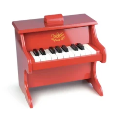 Wooden Piano in Red By Vilac