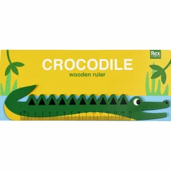 Wooden Ruler Crocodile by Rex London