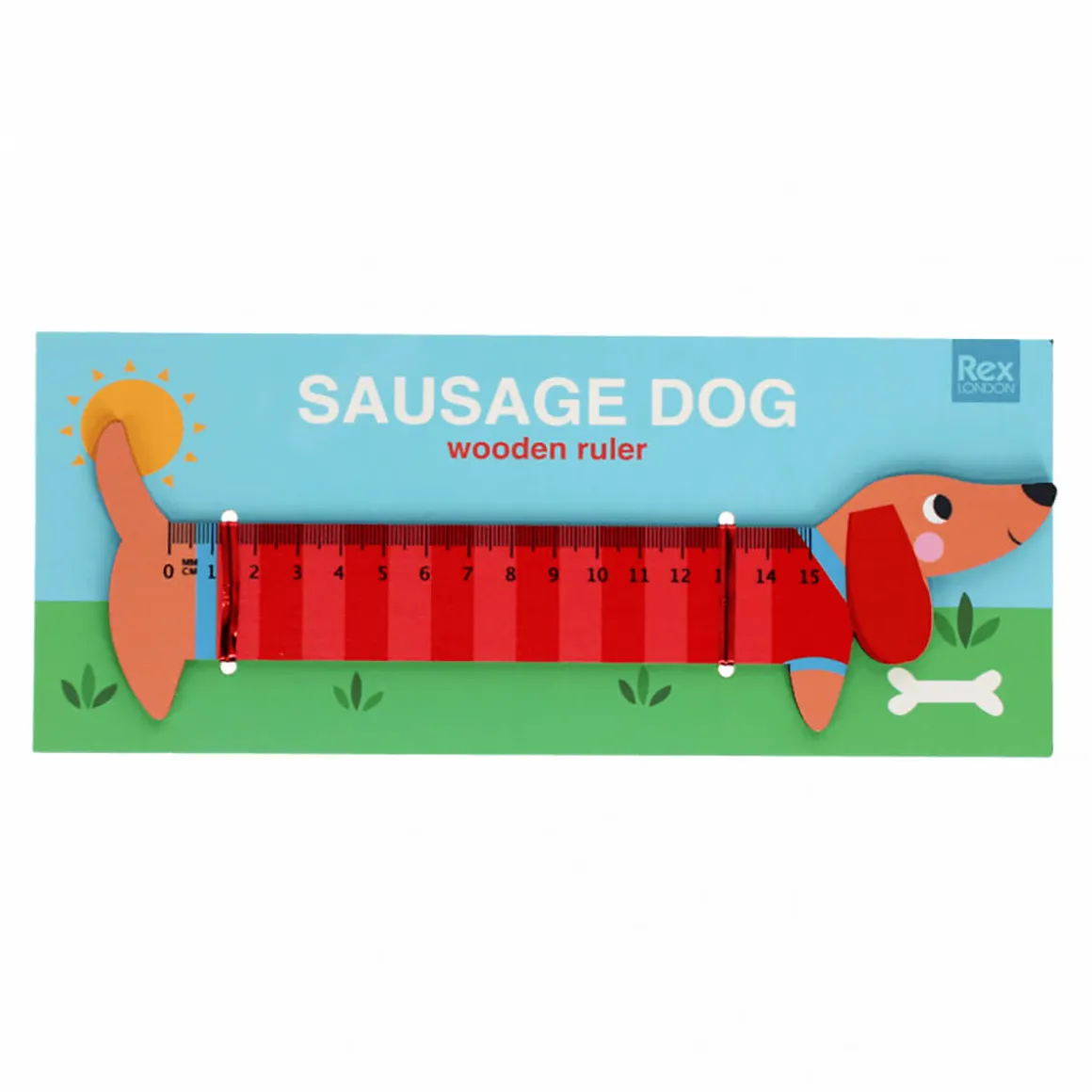 Wooden Ruler Sausage Dog by Rex London