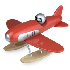 Wooden Toy Seaplane in Red by Vilac