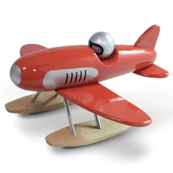 Wooden Toy Seaplane in Red by Vilac