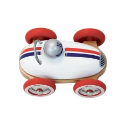 Wooden Vintage Roadster Car in White by Vilac