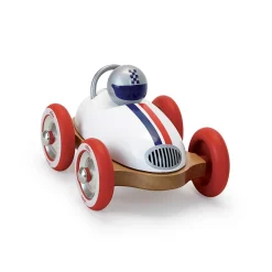Wooden Vintage Roadster Car in White by Vilac