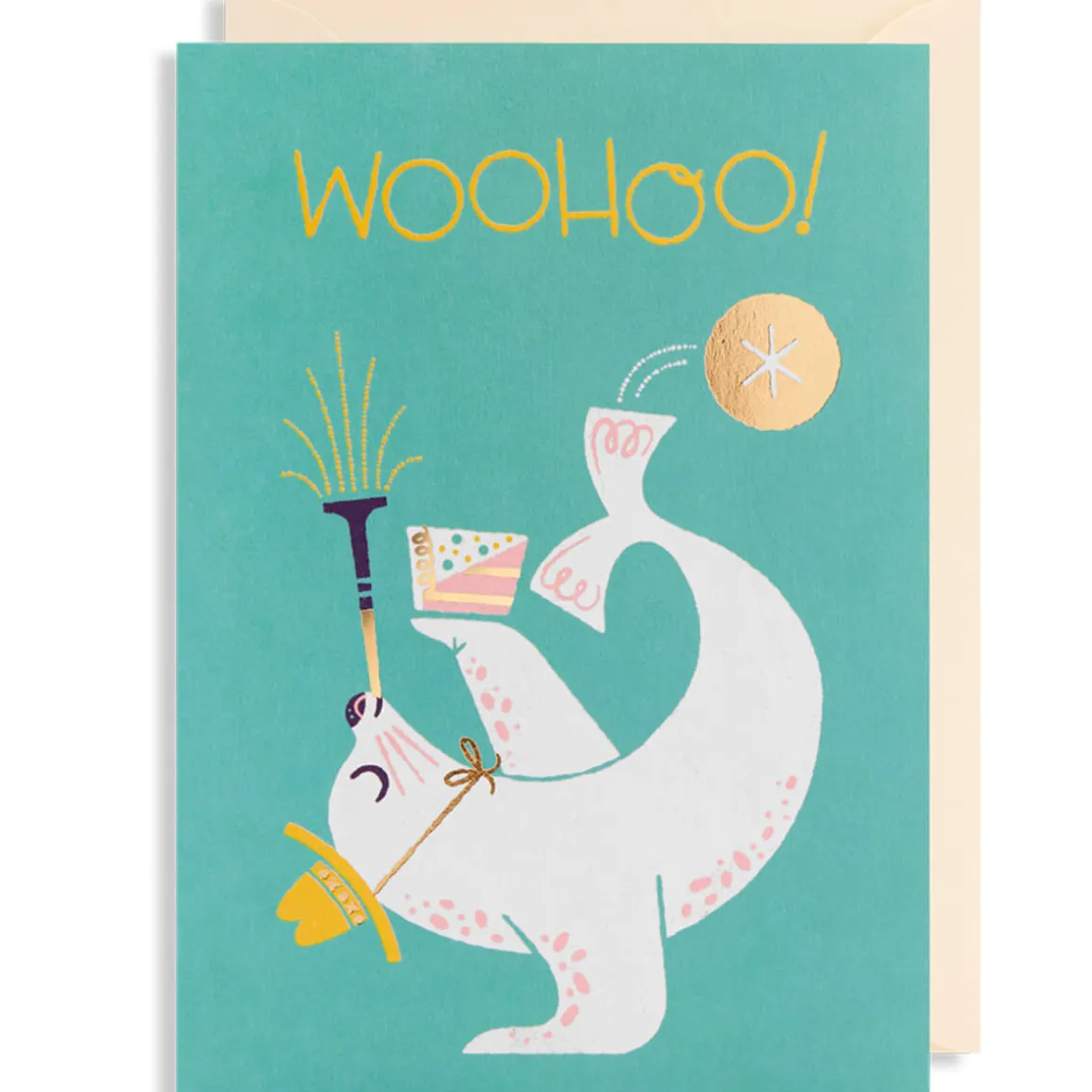 Woohoo Greetings Card by Lydia Nichols for Lagom Design