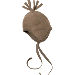 Wool Fleece Baby Hat in Walnut Melange by Engel