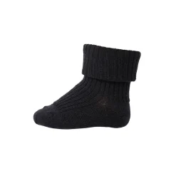 Wool Rib Ankle Socks in Navy by MP Denmark