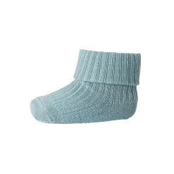 Wool Rib Ankle Socks in Petroleum by MP Denmark