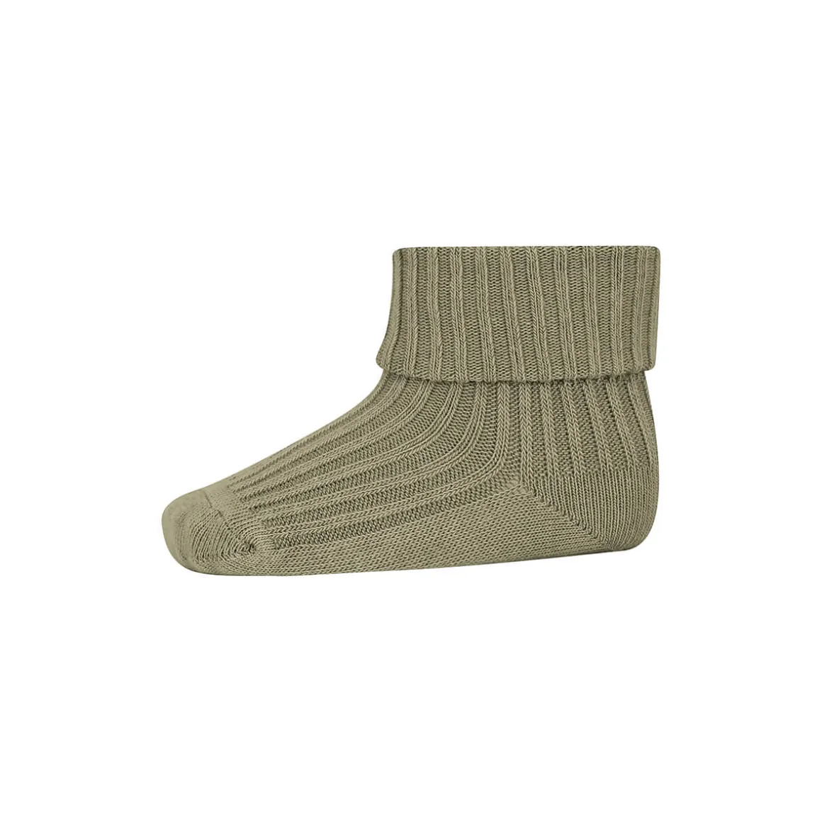 Wool Rib Ankle Socks in Silver Sage by MP Denmark
