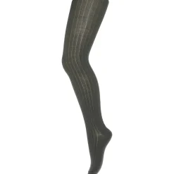 Wool Rib Tights in Dusty Ivy by MP Denmark