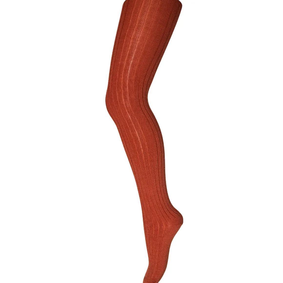 Wool Rib Tights in Sienna by MP Denmark