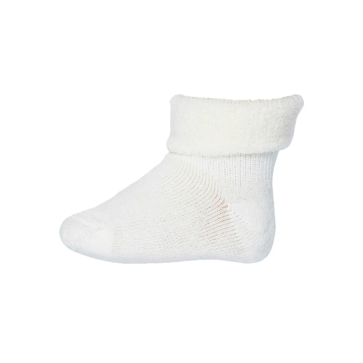 Wool Terry Baby Ankle Socks in Snow White by MP Denmark
