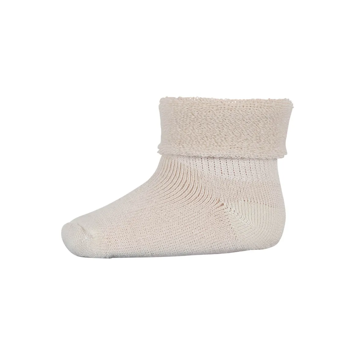 Wool Terry Baby Ankle Socks in Ecru by MP Denmark