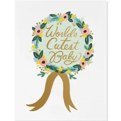 World's Cutest Baby Greetings Card By Rifle Paper Co.