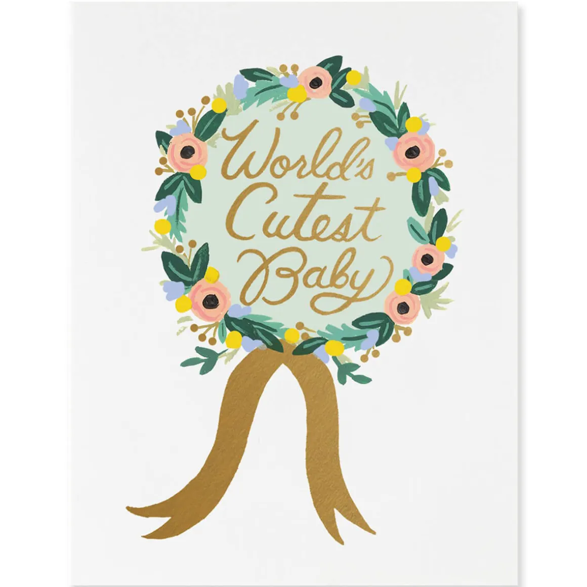 World's Cutest Baby Greetings Card By Rifle Paper Co.