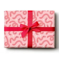 Worms Gift Wrap by Stormy Knight