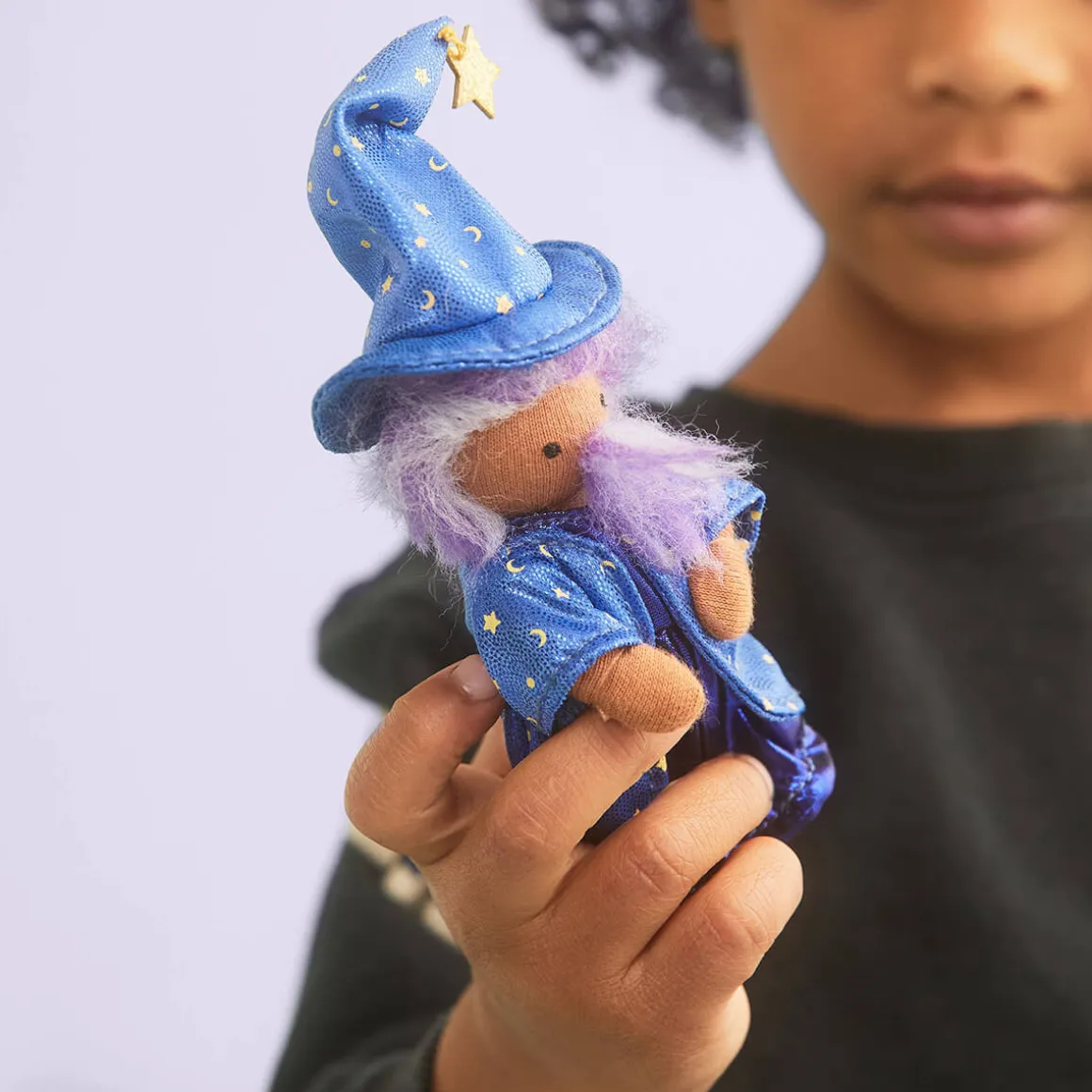 Wulfric The Wizard Holdie Folk Pocket-Sized Doll by Olli Ella