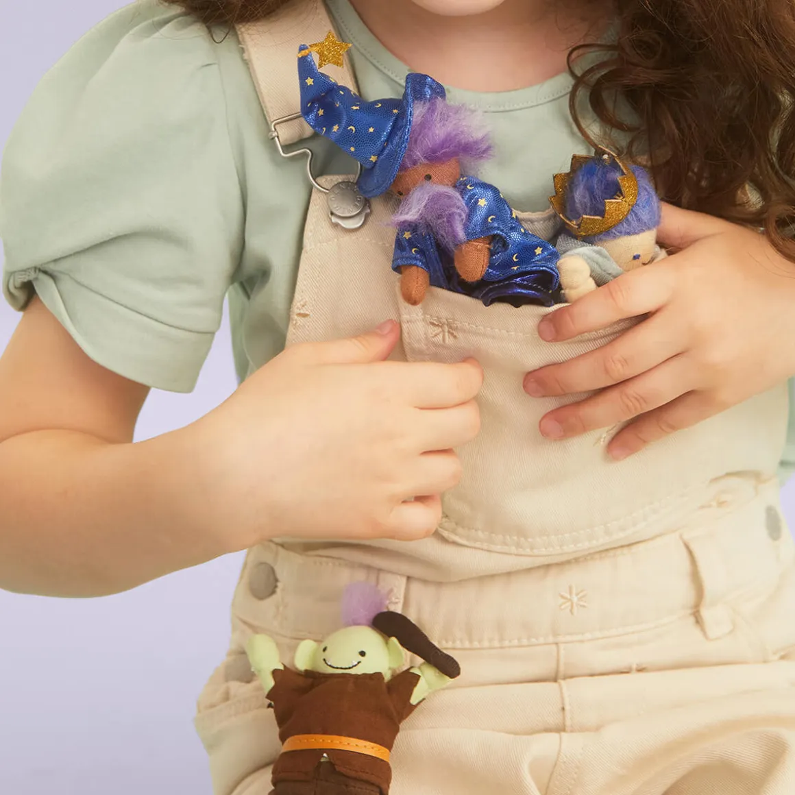 Wulfric The Wizard Holdie Folk Pocket-Sized Doll by Olli Ella