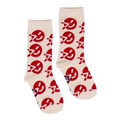 Wynken Multi Sock in Ecru / True Red by Wynken - Last Ones In Stock - 4-6 Years