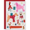 Xmas Dogs Christmas Greetings Card by Mifkins