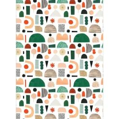 Xmas Shapes Christmas Gift Wrap (3 Sheets Pack) By Red Cap Cards