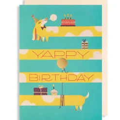 Yappy Birthday Greetings Card by Lydia Nichols for Lagom Design