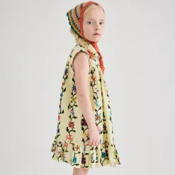 Yelena Dress in Alabaster Botanica by Misha & Puff