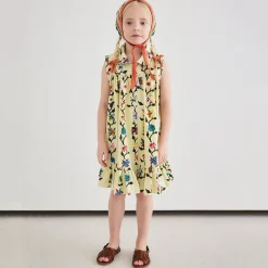 Yelena Dress in Alabaster Botanica by Misha & Puff