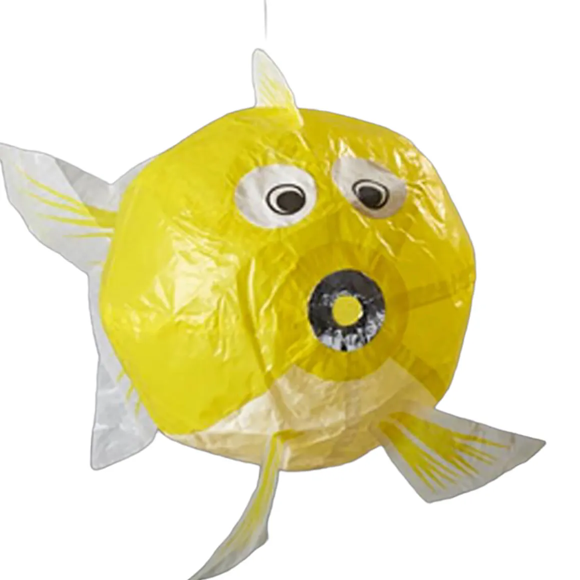 Yellow Fish Japanese Paper Balloon by Petra Boase