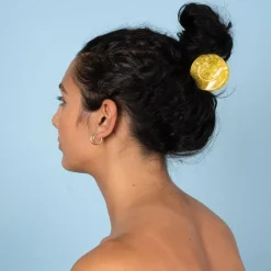 Yellow Smiley Hair Claw by Coucou Suzette