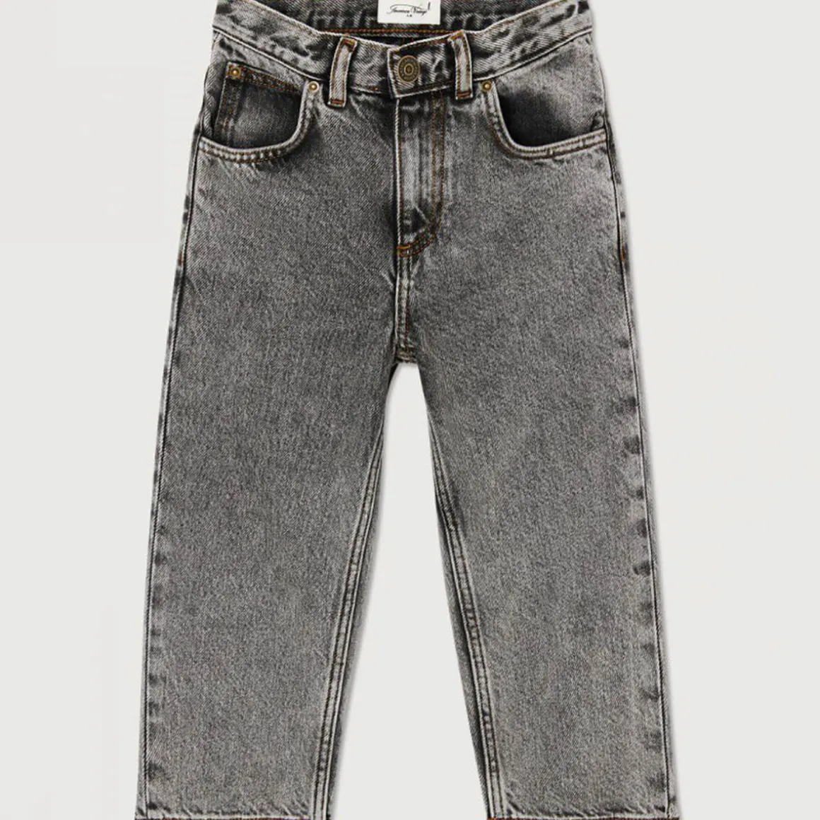 Yopday Kid's Straight Jeans in Grey Salt and Pepper by American Vintage