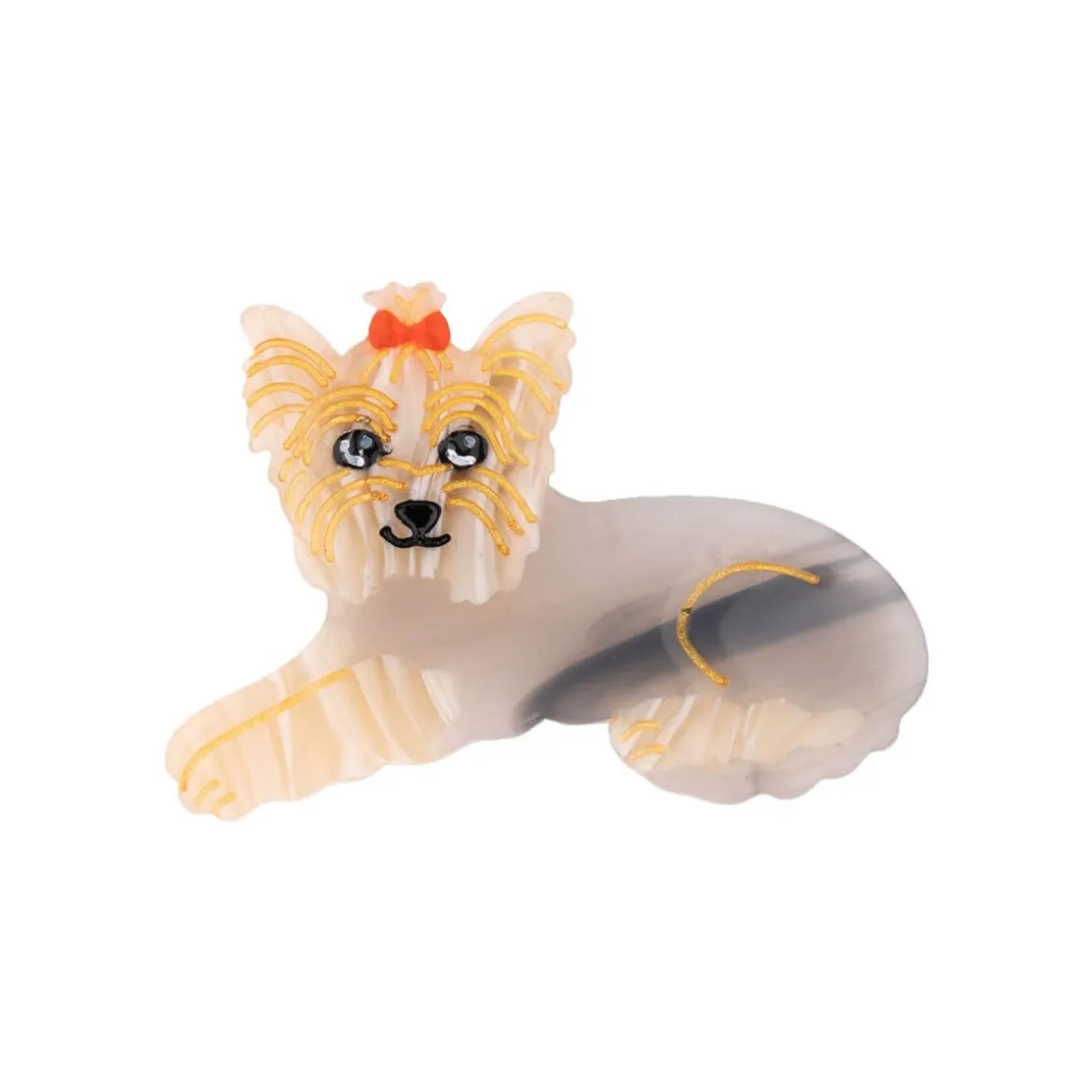 Yorkshire Terrier Hair Clip by Coucou Suzette