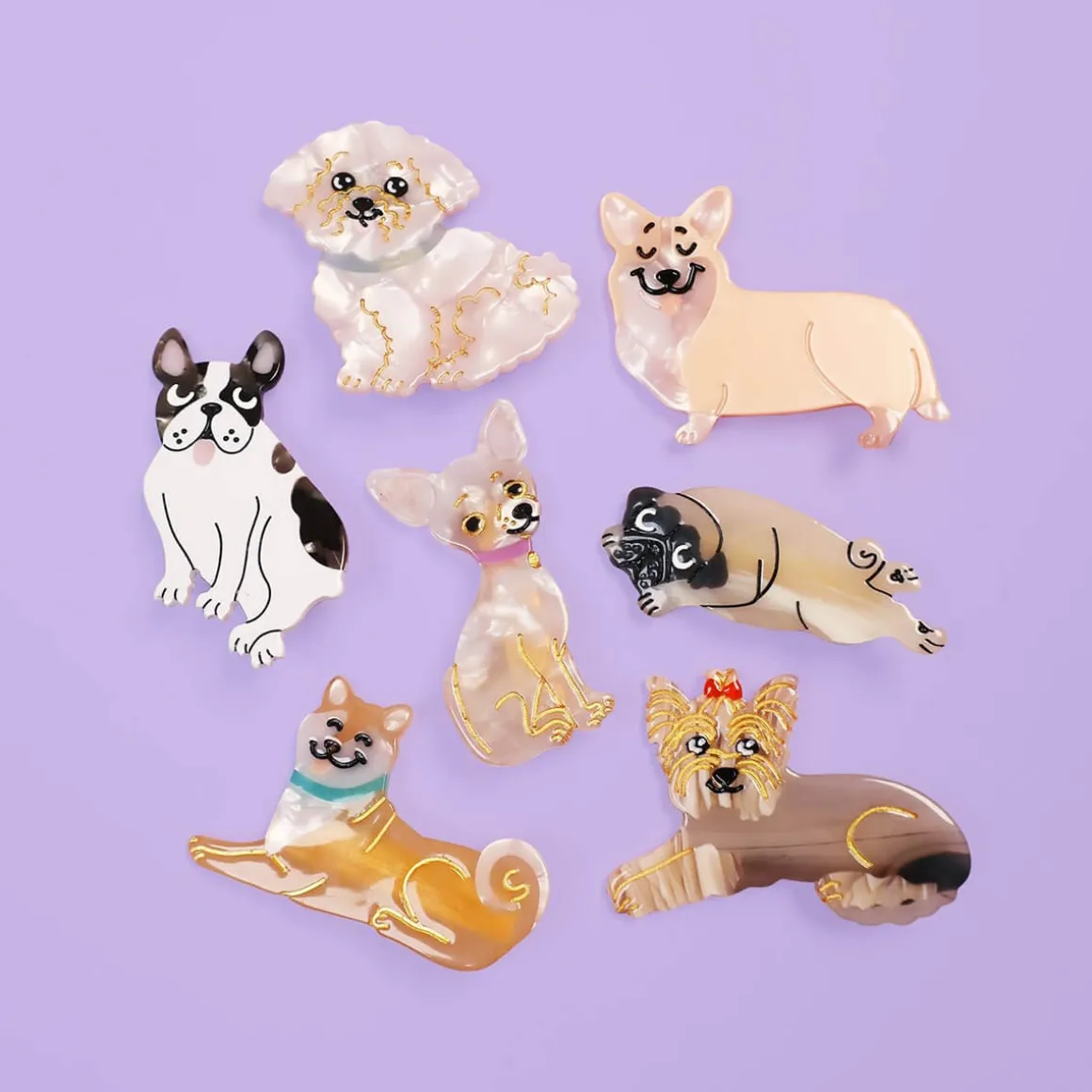 Yorkshire Terrier Hair Clip by Coucou Suzette