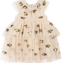 Yvonne Fairy Dress in Lemon Sequin by Konges Slojd